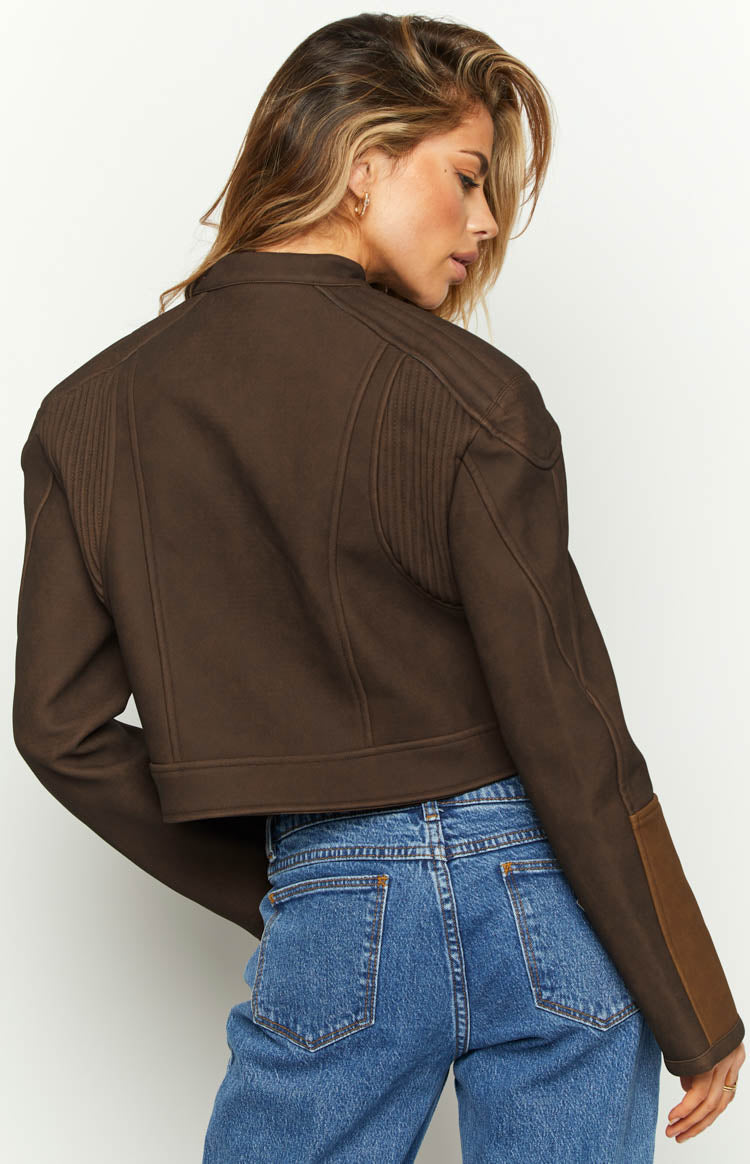 Lioness Chocolate Nueve Biker Jacket Image