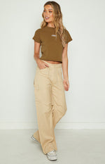 Lioness Miami Vice Wheat Linen Pant Image