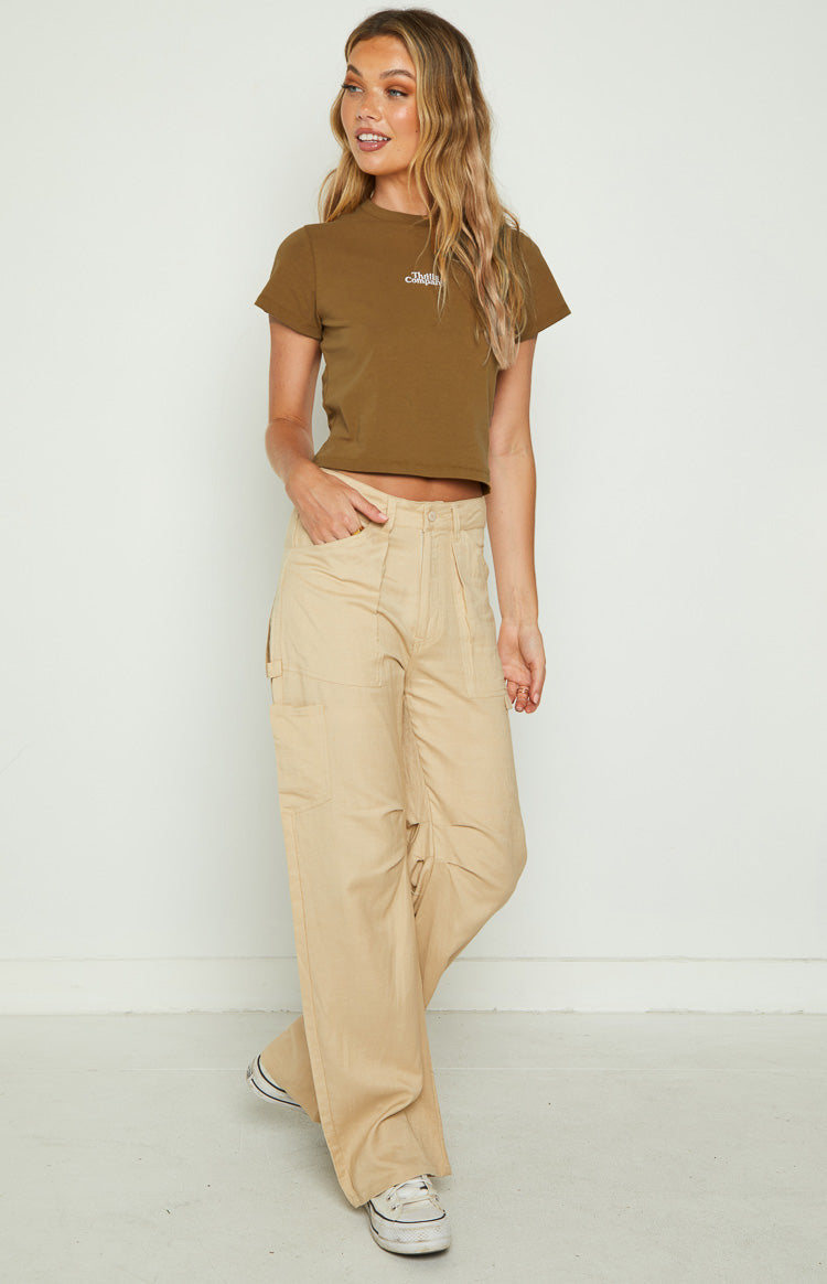 Lioness Miami Vice Wheat Linen Pant Image