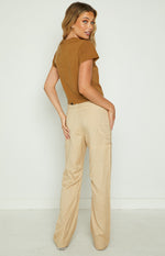 Lioness Miami Vice Wheat Linen Pant Image