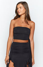 Lioness Rendezvous Strapless Black Top Image