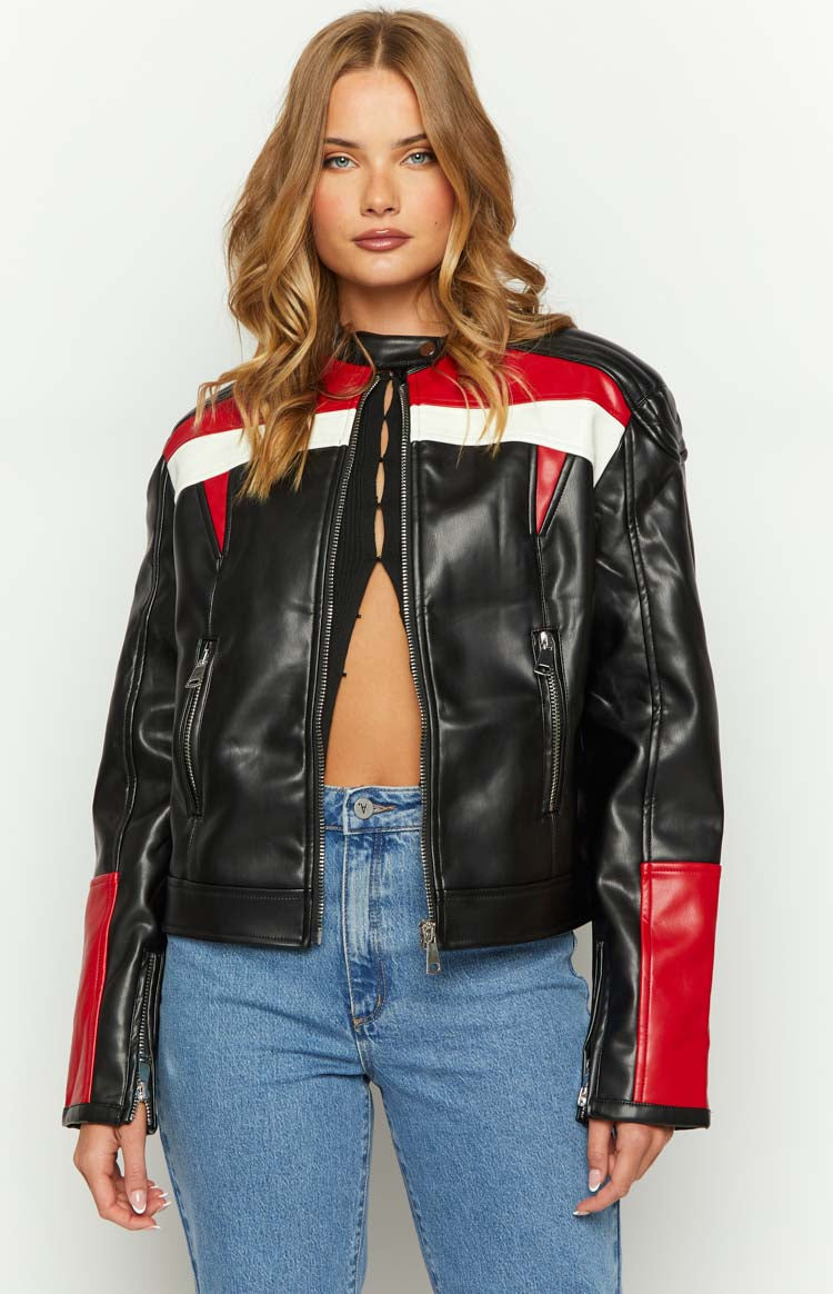 Lioness Top Model Onyx Biker Jacket Image