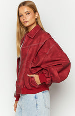 Lioness Vista Crimson Bomber Jacket Image