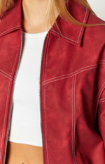 Lioness Vista Crimson Bomber Jacket Image