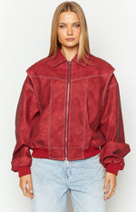 Lioness Vista Crimson Bomber Jacket Image