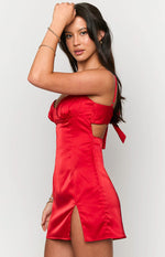 Liz Red Mini Dress Image