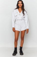 Lizzo Denim Jumpsuit Cream Image