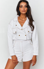 Lizzo Denim Jumpsuit Cream Image