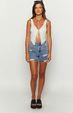 Loui Dark Wash Denim Shorts – Beginning Boutique NZ