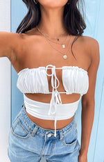 Louisiana White Strapless Top Image