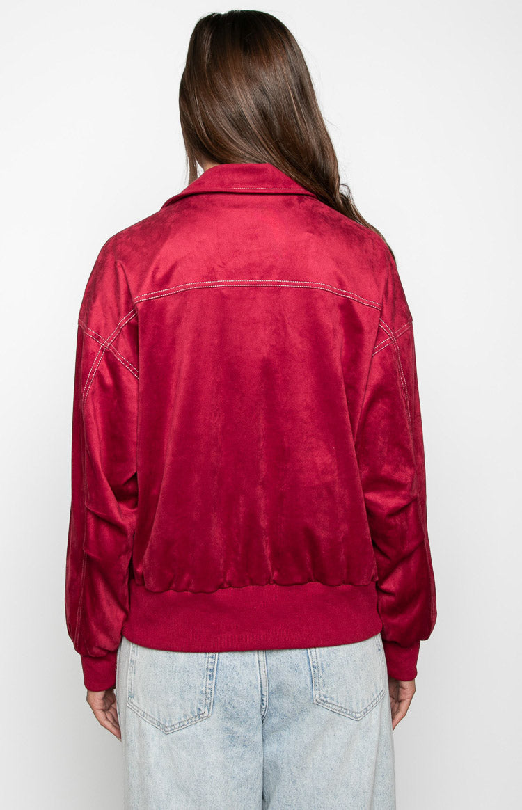 Lui Red Bomber Jacket Image