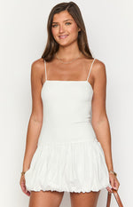 Memories White Bubble Mini Dress Image