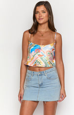 Milliana Dolce Print Crop Top Image