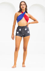 9.0 Swim Miss America Top Red Image