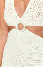 Morley Cream Crochet Mini Dress Image