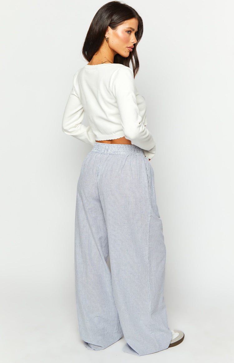 Mahalia Blue Stripe Pants Image