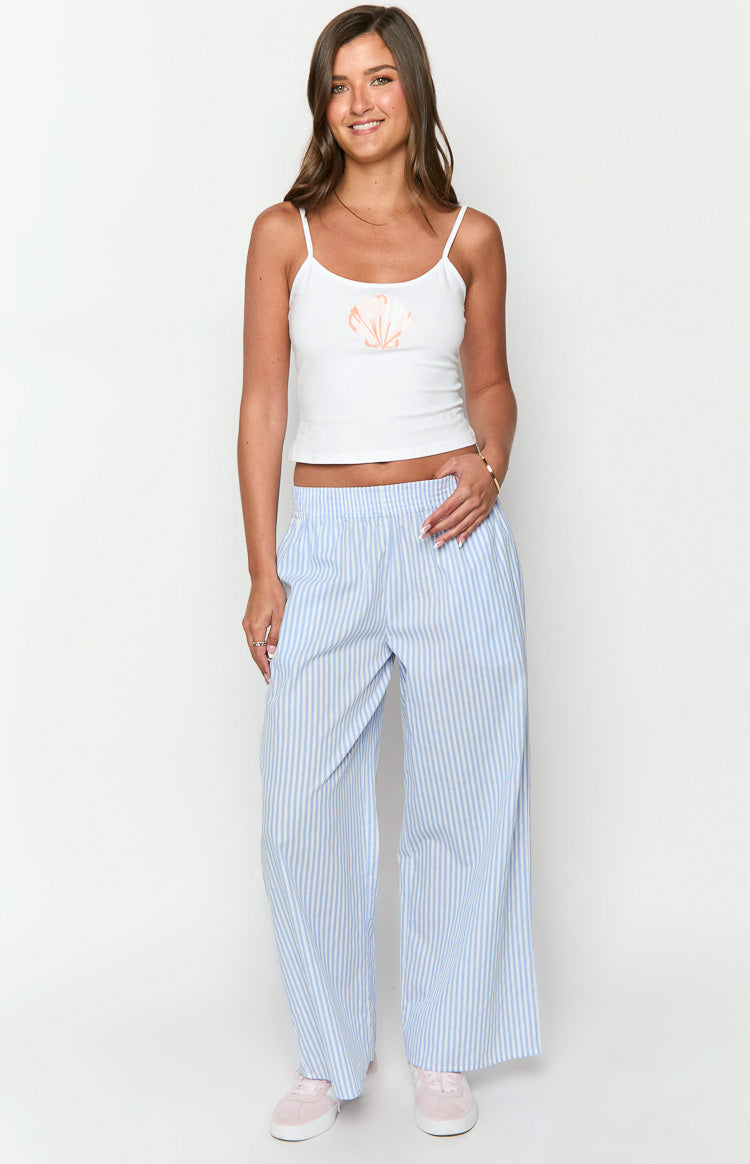 Mahalia Light Blue Stripe Pants Image