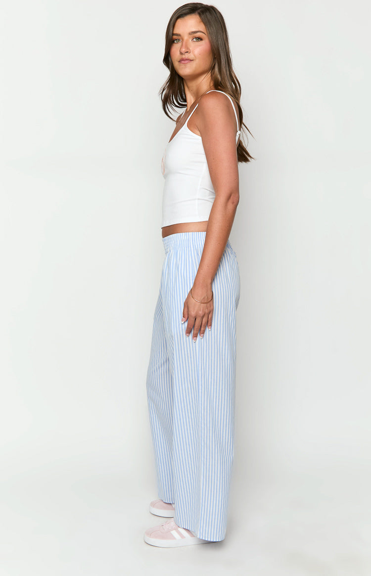 Mahalia Light Blue Stripe Pants Image