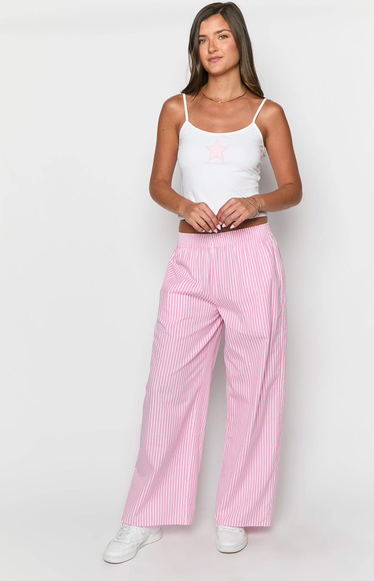 Mahalia Pink Stripe Pants