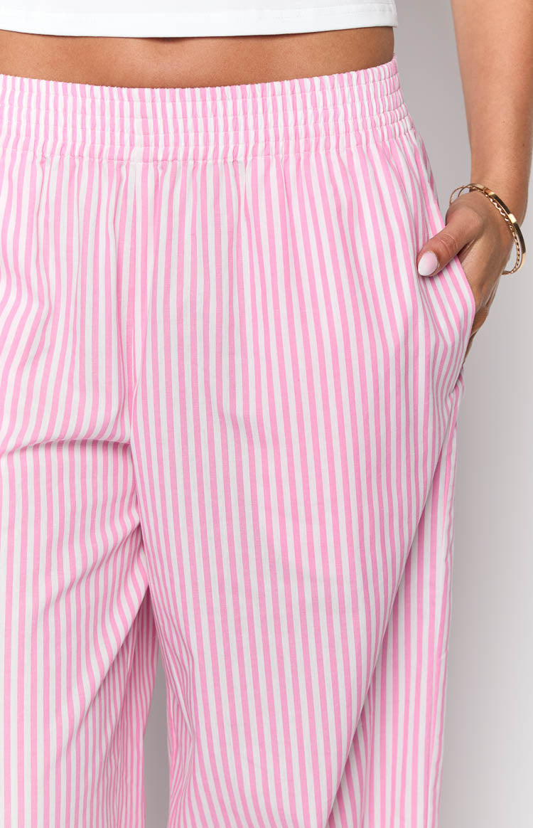 Mahalia Pink Stripe Pants Image