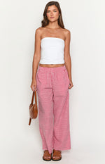 Mahalia Red Gingham Pants Image