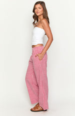 Mahalia Red Gingham Pants Image