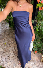 Maiah Navy Maxi Dress Image