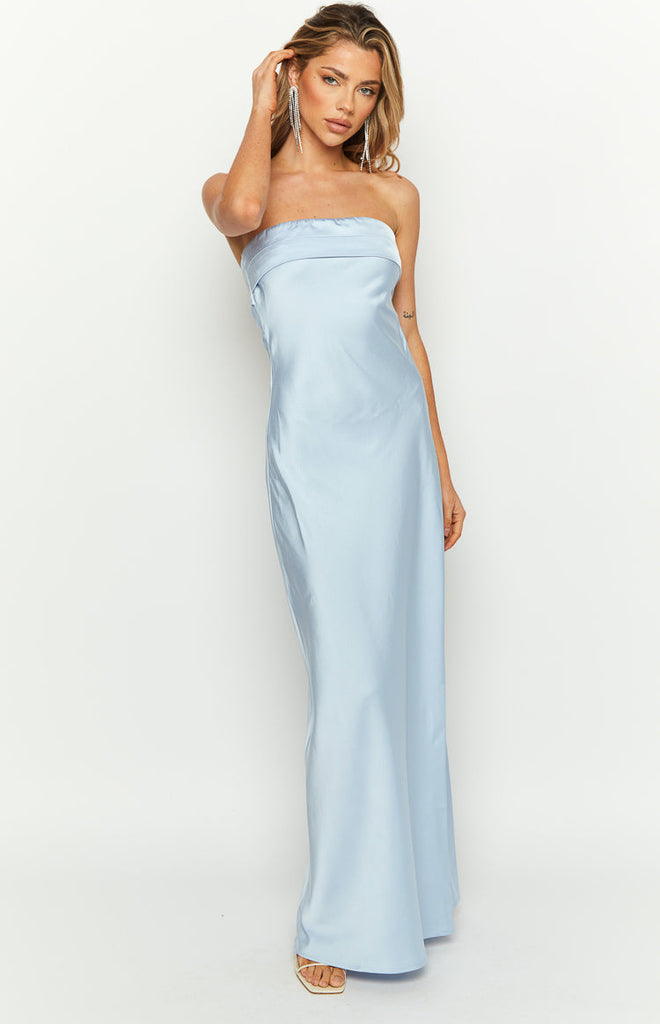 Maiah Blue Formal Maxi Dress – Beginning Boutique NZ