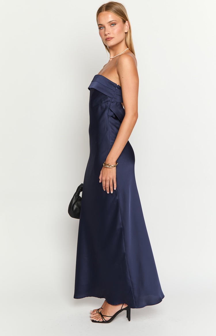 Maiah Navy Maxi Dress Image