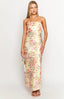 Maiah Yellow Bloom Maxi Dress