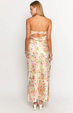 Maiah Yellow Bloom Maxi Dress Image