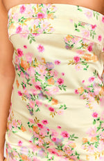 Maiah Yellow Bloom Maxi Dress Image