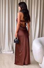 Maiah Brown Maxi Dress Image