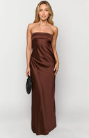 Maiah Brown Maxi Dress