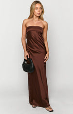 Maiah Brown Maxi Dress Image