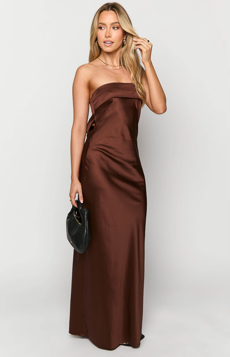 Maiah Brown Maxi Dress Image