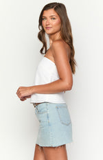 Mallorie White Strapless Top Image