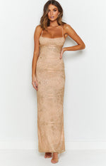 Manhattan Slip Formal Dress Gold – Beginning Boutique NZ