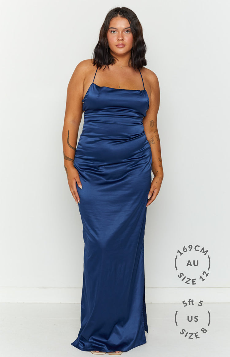 Manhattan Slip Formal Dress Navy Image