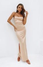 Manhattan Slip Formal Dress Champagne Image