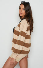 Marg Tan Stripe Jumper Image