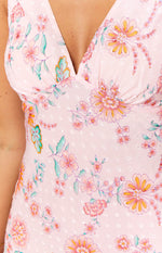 Marla Pink Floral Mini Dress Image