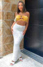 Marleigh Yellow Ring Halter Top Image