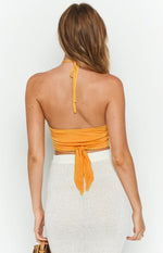 Marleigh Yellow Ring Halter Top Image