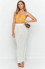 Marleigh Yellow Ring Halter Top Image