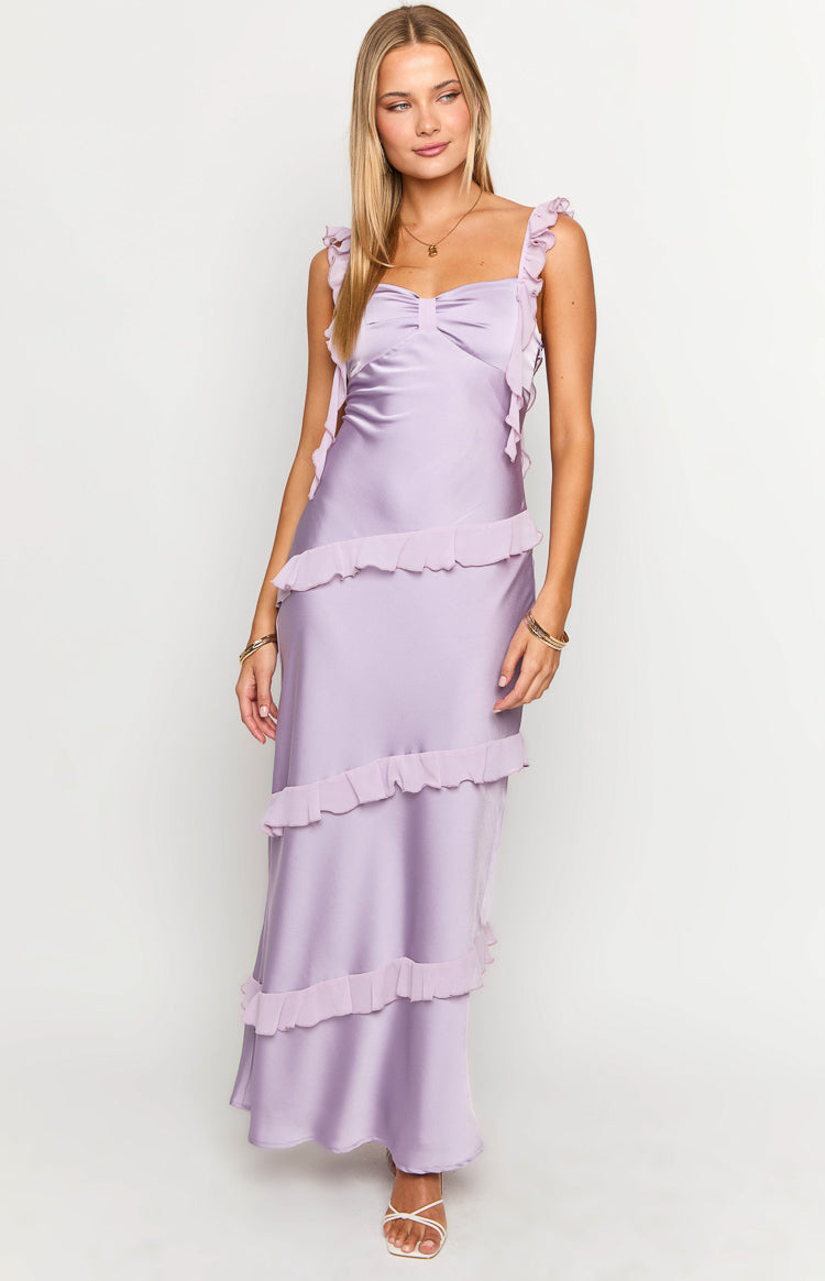 Marmalade Purple Ruffle Maxi Dress Image