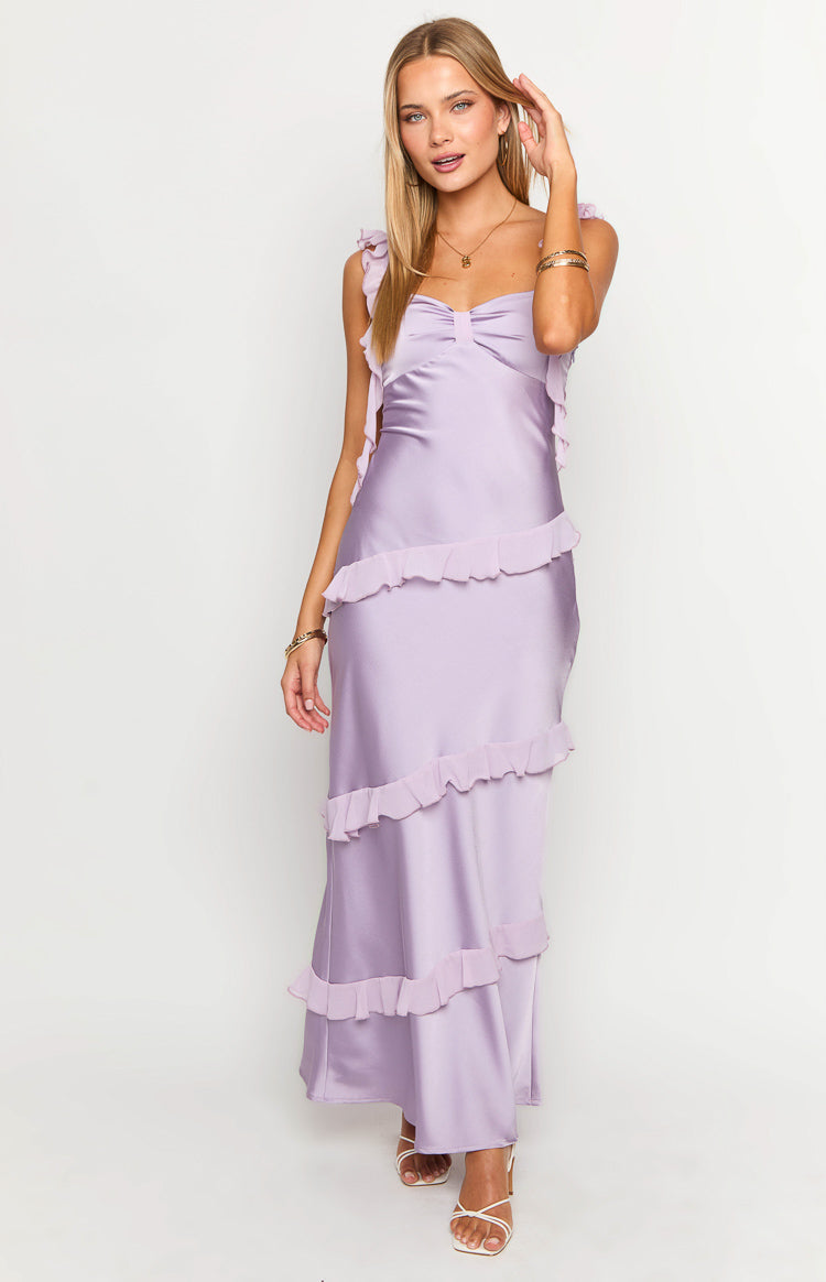 Marmalade Purple Ruffle Maxi Dress Image