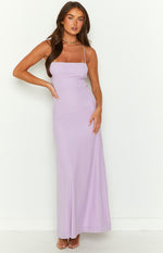 Masie Lilac Mesh Maxi Dress Image