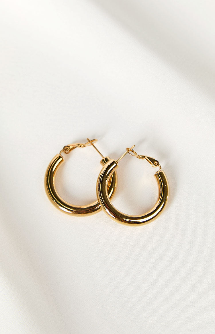 Mateo Gold Hoop Earrings Image