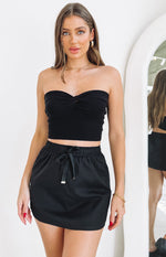 Maven Black Mini Skirt Image